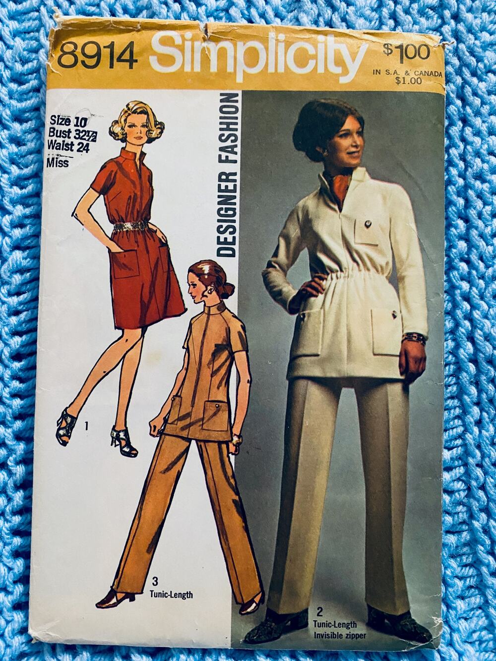 Simplicity 8914 tunic top pants pattern